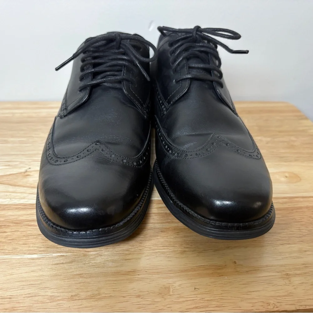 Cole Haan Men's 13M OriginalGrand Wingtip Oxford Black Style C27984 - Picture 10 of 12